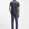 Zip-placket polo shirt in a cotton blend Zip-placket polo shirt in a cotton blend