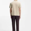 Zip-placket polo shirt in a cotton blend Zip-placket polo shirt in a cotton blend