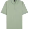 Zip-placket polo shirt in a cotton blend Zip-placket polo shirt in a cotton blend
