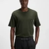 Zip-pocket T-shirt in interlock cotton