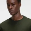 Zip-pocket T-shirt in interlock cotton
