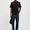 Zip-pocket T-shirt in interlock cotton