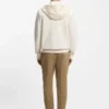 Zip-up hoodie with monogram hood