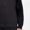 Zip-up hoodie with tonal textured jacquard