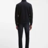 Zip-up sweatshirt in mercerized stretch-cotton piqué Zip-up sweatshirt in mercerized stretch-cotton piqué