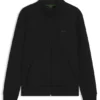 Zip-up sweatshirt in stretch cotton with logo print Zip-up sweatshirt in stretch cotton with logo print