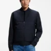 Zip-up sweatshirt with padded front