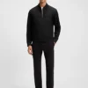 Zip-up sweatshirt with padded front
