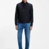 Zip-up sweatshirt with padded front