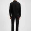 Zip-up sweatshirt with padded front