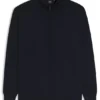 Zippered cardigan in extra-fine merino wool